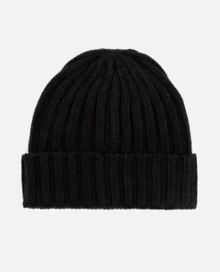 Patta Ribbed Knitted Beanie (Black) -Outfit Verkoop POC AW23 RIB KB 001 005 scaled