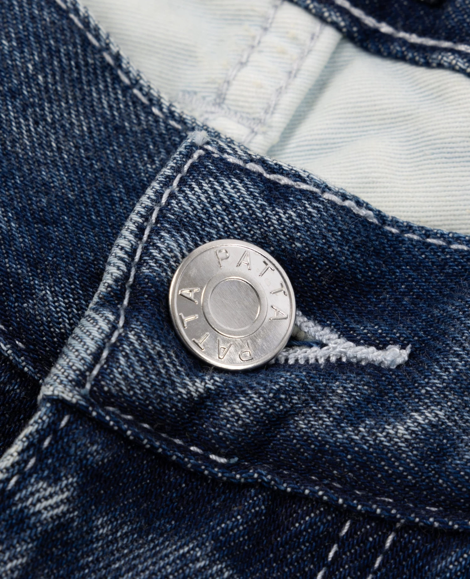 Patta Washed Loose Fit Denim Pants (Denim Blue) 6 Patta Washed Loose Fit Denim Pants (Denim Blue) - Afbeelding 6