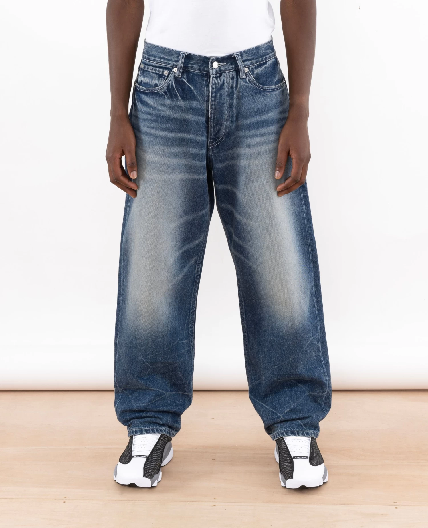 Patta Washed Loose Fit Denim Pants (Denim Blue) 2 Patta Washed Loose Fit Denim Pants (Denim Blue) - Afbeelding 2
