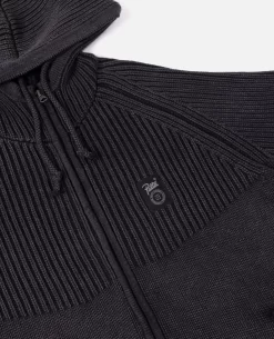 Patta Ribbed Knitted Zip Up Hooded Sweater (Black) 9 Patta Ribbed Knitted Zip Up Hooded Sweater (Black) -Outfit Verkoop POC AW23 ZIP UP RIB KHS 001 002 scaled