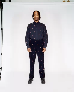 Patta Basic Corduroy Chino Pants (Evening Blue) -Outfit Verkoop POC BC CORDUROY model1 scaled