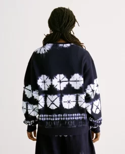 Patta Basic Shibori Crewneck Sweater (Odyssey Gray) -Outfit Verkoop POC BC SHIBORI CS 001 005 scaled