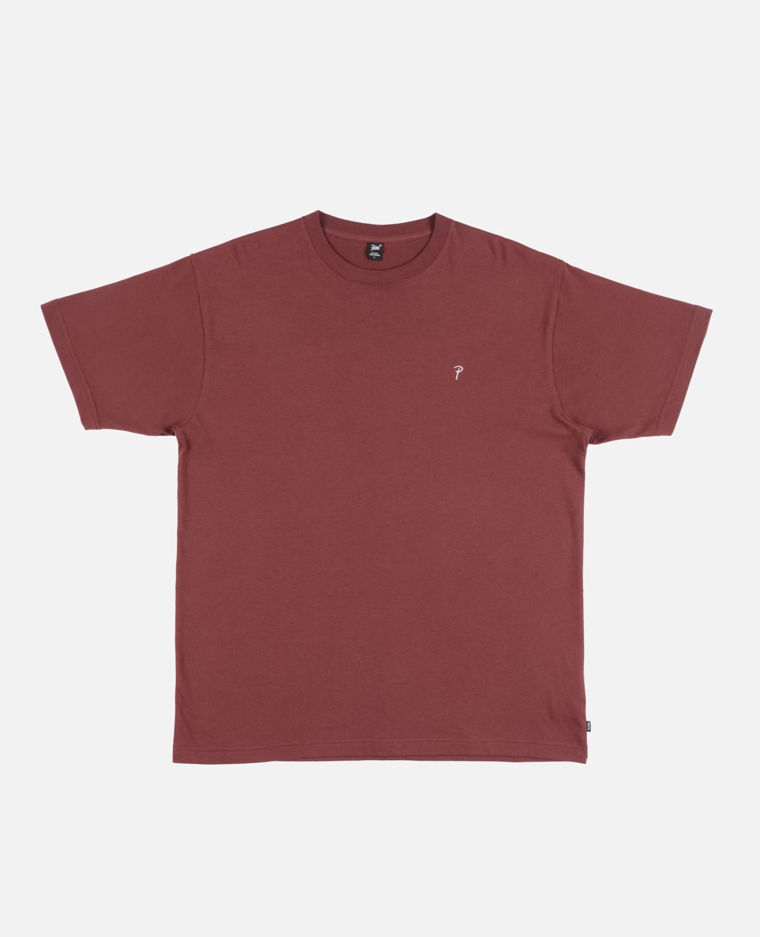 Patta Basic Script P T- Shirt (Tawny Port) 1 Patta Basic Script P T- Shirt (Tawny Port)