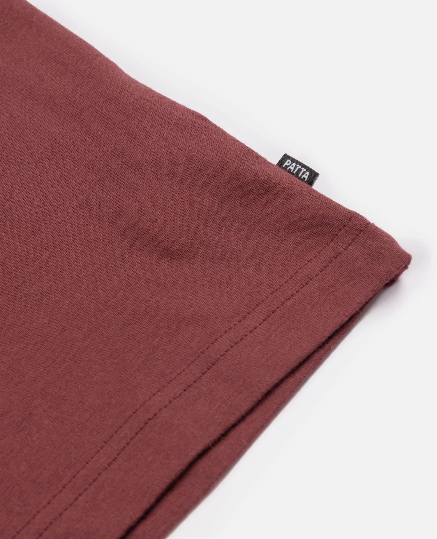 Patta Basic Script P T- Shirt (Tawny Port) 4 Patta Basic Script P T- Shirt (Tawny Port) - Afbeelding 4