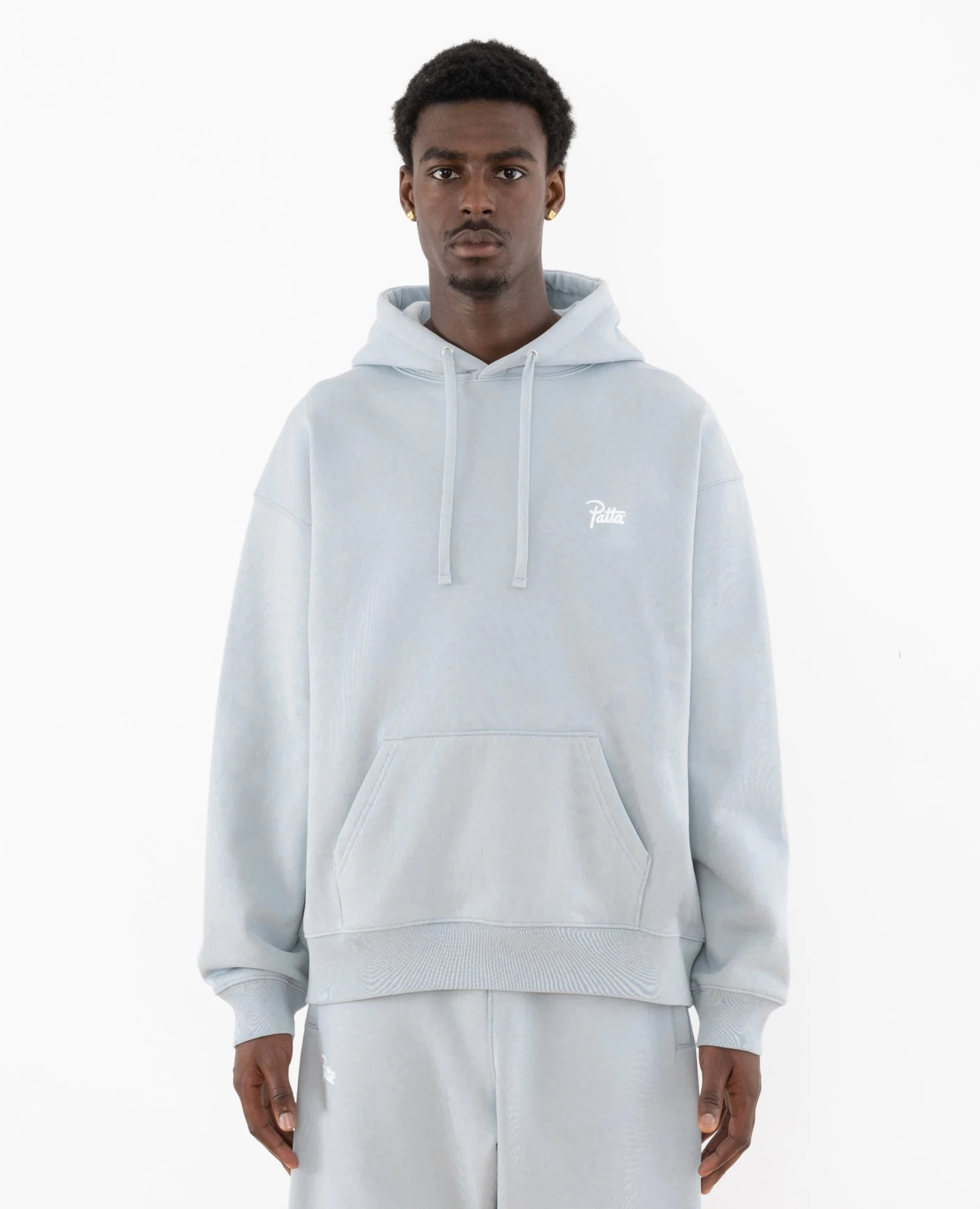 Patta Basic Hooded Sweater (Pearl Blue) 3 Patta Basic Hooded Sweater (Pearl Blue) - Afbeelding 3