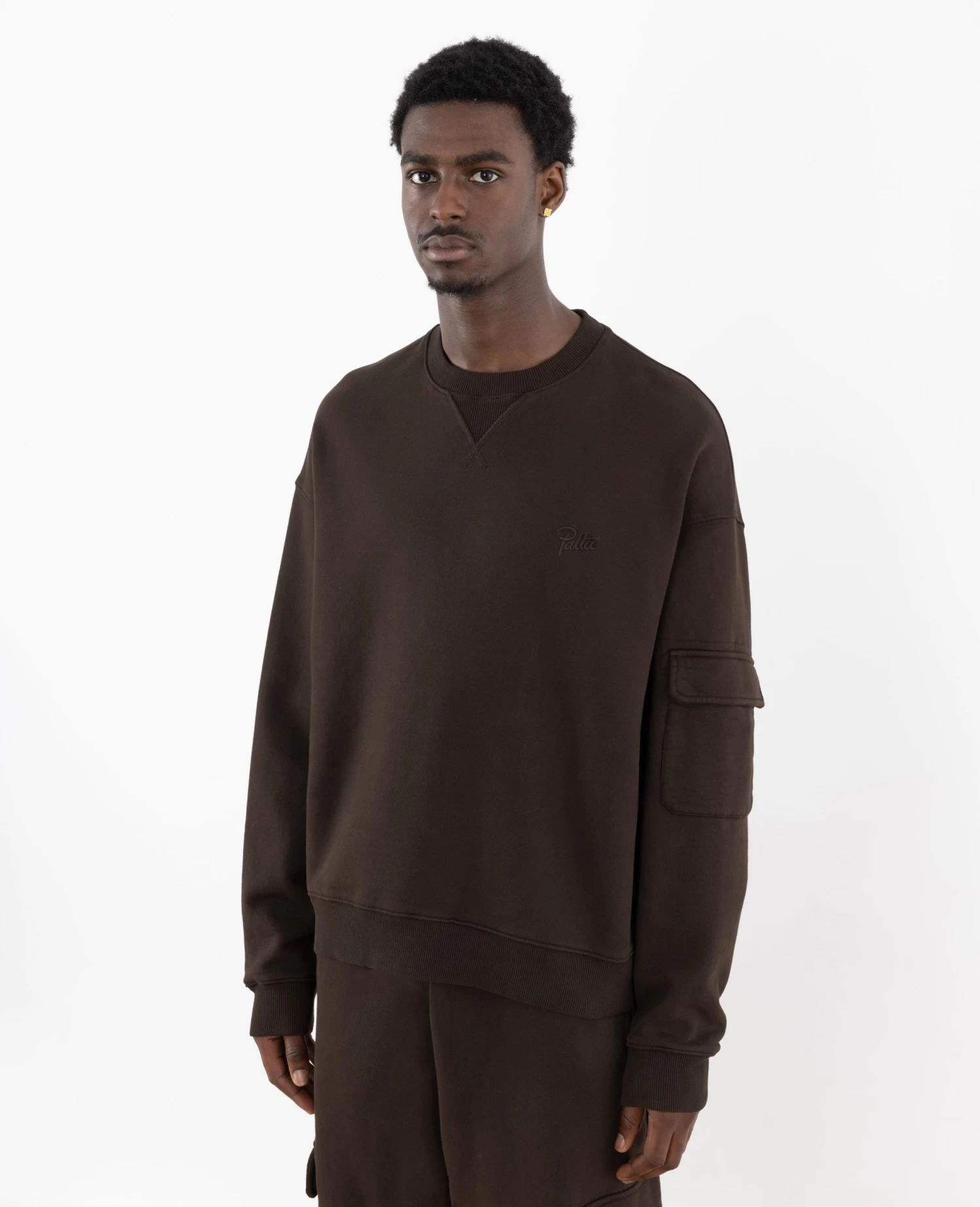 Patta Basic Pigment Dye Pocket Crewneck Sweater (Delicioso) 6 Patta Basic Pigment Dye Pocket Crewneck Sweater (Delicioso) - Afbeelding 6