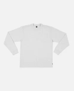 Patta Basic Pocket Longsleeve T-Shirt (Melange Grey)