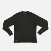 Patta Basic Waffle Longsleeve T-Shirt (Pirate Black)