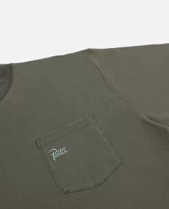Patta Basic Washed Pocket T-Shirt (Beetle) -Outfit Verkoop POC BC23 WSH PTS 006 002 scaled