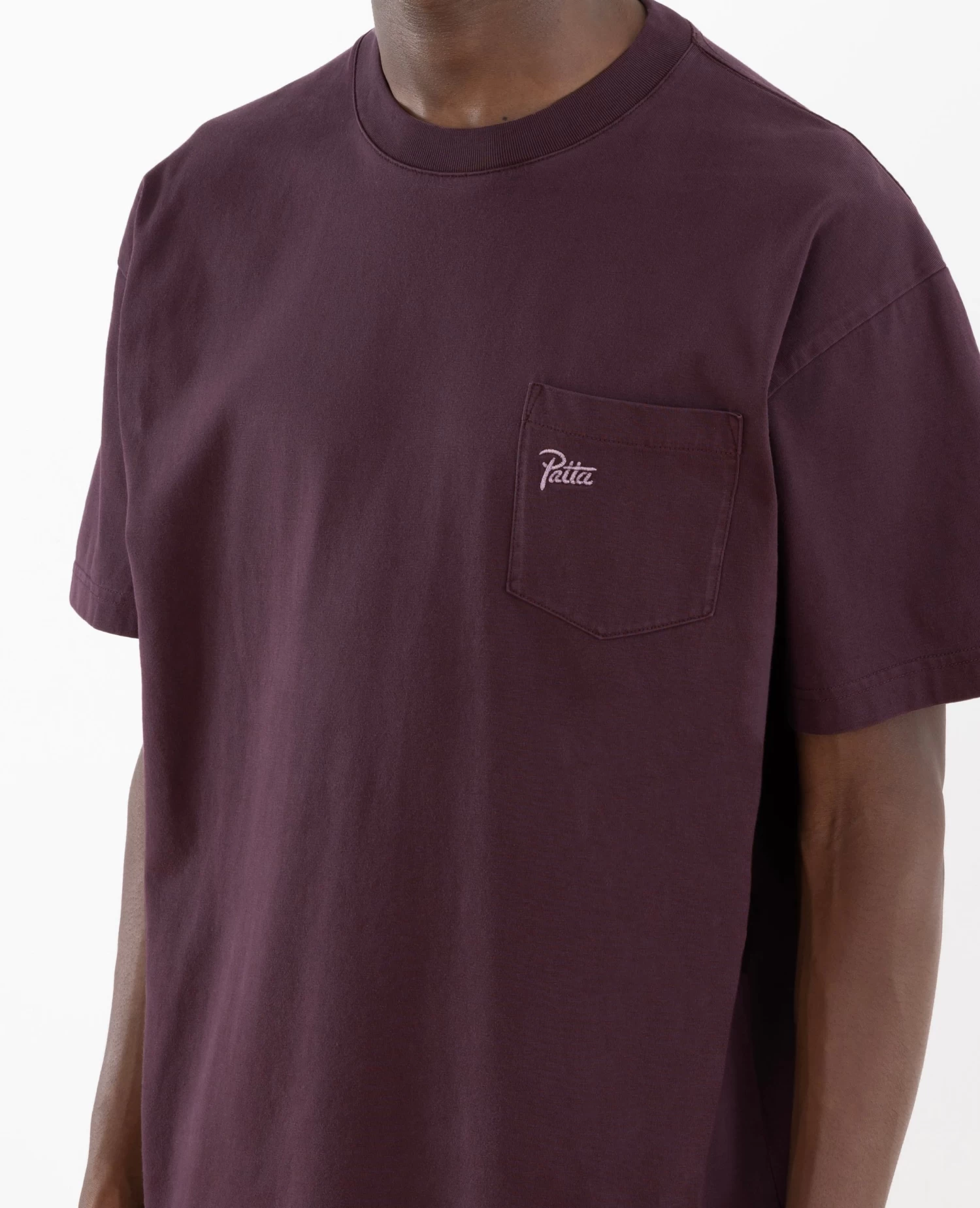 Patta Basic Washed Pocket T-Shirt (Plum Perfect) 3 Patta Basic Washed Pocket T-Shirt (Plum Perfect) - Afbeelding 3