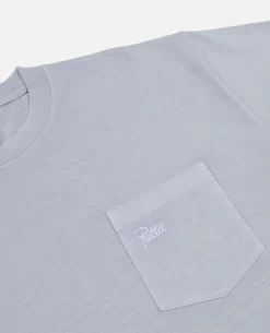 Patta Basic Washed Pocket T-Shirt (Pearl Blue) -Outfit Verkoop POC BC23 WSH PTS 008 002 scaled