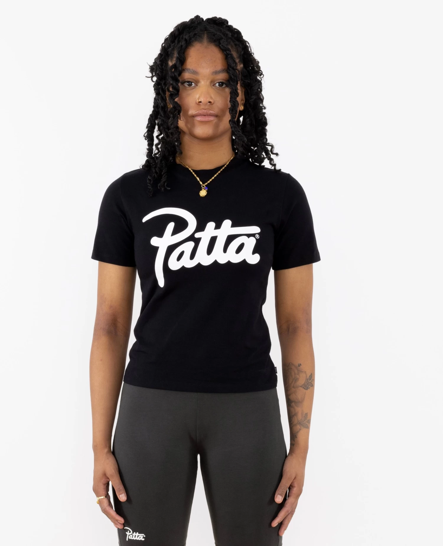 Patta Femme Basic Fitted T-Shirt (Black) 2 Patta Femme Basic Fitted T-Shirt (Black) - Afbeelding 2
