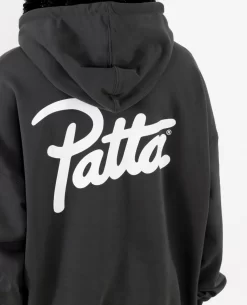 Patta Femme Basic Washed Hooded Sweater Dress (Raven) -Outfit Verkoop POC FEM BC WSH HSD 001WASHEDHOODEDSWEATERDRESS 007 scaled