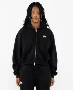 Patta Femme Basic Cropped Zip Hooded Sweater (Black) 8 Patta Femme Basic Cropped Zip Hooded Sweater (Black) -Outfit Verkoop POC FEM BC ZHS 001CROPPEDZIPUPHOODEDSWEATER 004 scaled