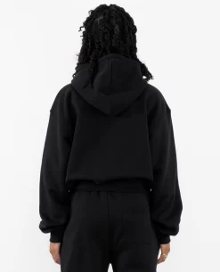 Patta Femme Basic Cropped Zip Hooded Sweater (Black) 9 Patta Femme Basic Cropped Zip Hooded Sweater (Black) -Outfit Verkoop POC FEM BC ZHS 001CROPPEDZIPUPHOODEDSWEATER 006 scaled