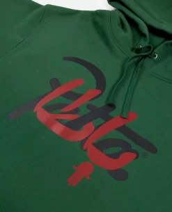 Patta X Andy Wahloo (Hassan Hajjaj) Script Logo Boxy Hooded Sweater (Eden) -Outfit Verkoop POC PSP HH23 LOGO BHS 001 002 scaled