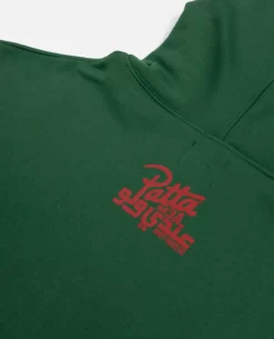 Patta X Andy Wahloo (Hassan Hajjaj) Script Logo Boxy Hooded Sweater (Eden) -Outfit Verkoop POC PSP HH23 LOGO BHS 001 005 scaled