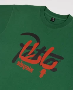 Patta X Andy Wahloo (Hassan Hajjaj) Script Logo T-Shirt (Eden) -Outfit Verkoop POC PSP HH23 LOGO TS 001 002 scaled