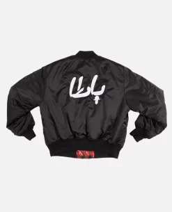Patta X Andy Wahloo (Hassan Hajjaj) Reversible Bomber Jacket (Black) -Outfit Verkoop POC PSP HH23 REVERSIBLE BJ 001 003 scaled