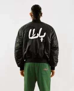 Patta X Andy Wahloo (Hassan Hajjaj) Reversible Bomber Jacket (Black) -Outfit Verkoop POC PSP HH23 REVERSIBLE BJ 001 008 1 scaled