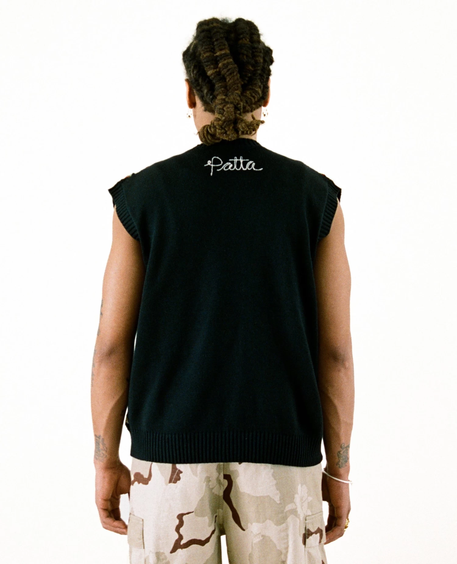 Patta Flower Crochet Sleeveless Cardigan (Multi) 3 Patta Flower Crochet Sleeveless Cardigan (Multi) - Afbeelding 3