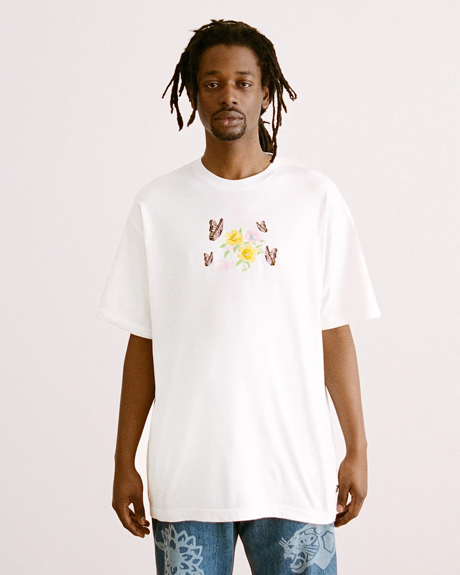 Patta Flowers T-Shirt (White) 2 Patta Flowers T-Shirt (White) - Afbeelding 2