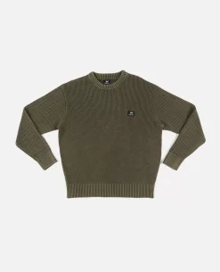 Patta Honeycomb Knitted Sweater (Deep Depths)