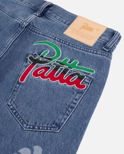 Patta Hope Love Peace Denim Pants (Light Blue) -Outfit Verkoop POC SS23 HPL DP 001PATTAHOPELOVEPEACEDENIMPANTSLIGHTBLUE 4 scaled