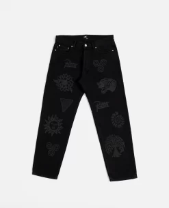 Patta Hope Love Peace Denim Pants (Black) -Outfit Verkoop POC SS23 HPL DP 002PATTAHOPELOVEPEACEDENIMPANTSBLACK 1 scaled