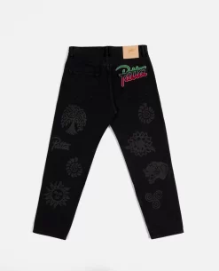 Patta Hope Love Peace Denim Pants (Black)