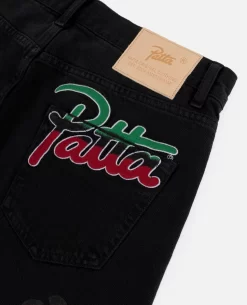Patta Hope Love Peace Denim Pants (Black) -Outfit Verkoop POC SS23 HPL DP 002PATTAHOPELOVEPEACEDENIMPANTSBLACK 4 scaled
