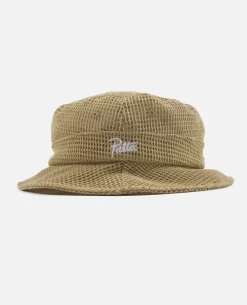 Patta Mesh Bucket Hat (Pale Khaki)