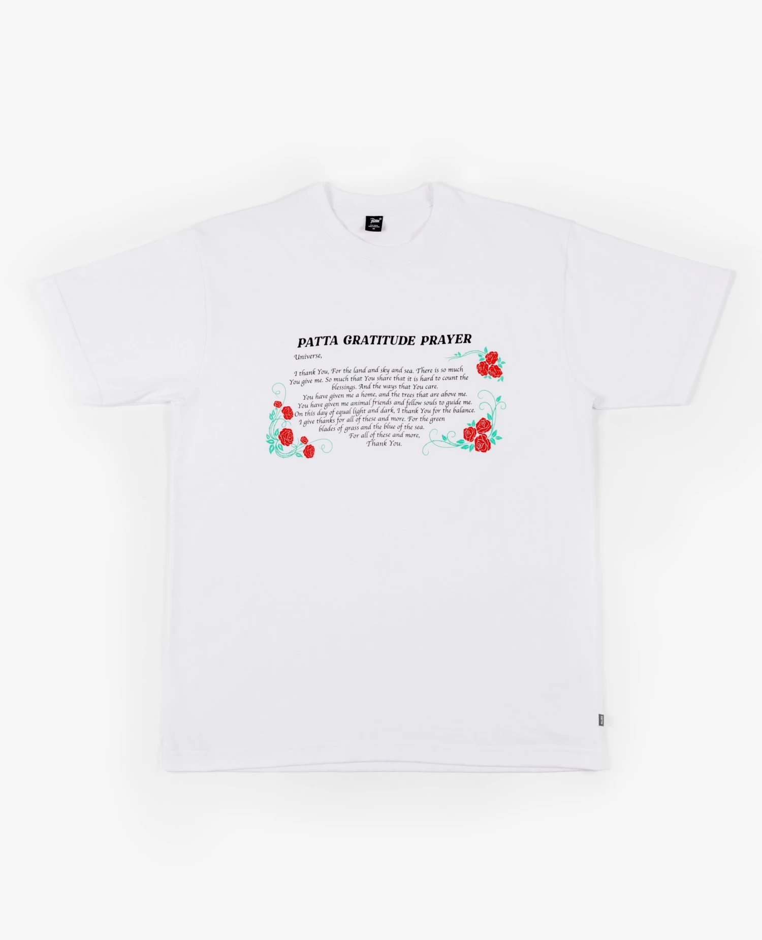 Patta Prayer T-Shirt (White) 1 Patta Prayer T-Shirt (White)