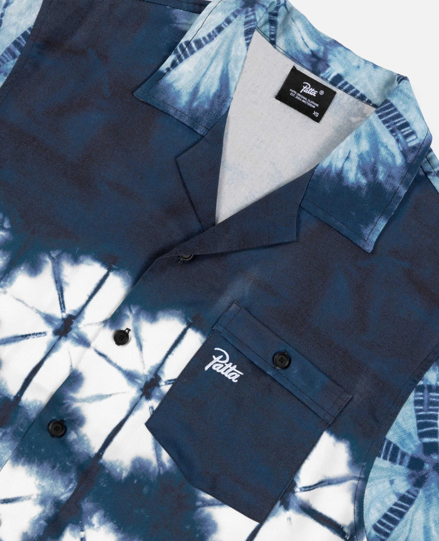 Patta Shibori Shortsleeve Shirt (Odyssey Gray) 4 Patta Shibori Shortsleeve Shirt (Odyssey Gray) - Afbeelding 4
