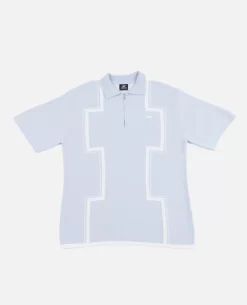 Patta Spritz Shortsleeve Polo (Aqua Spritz)