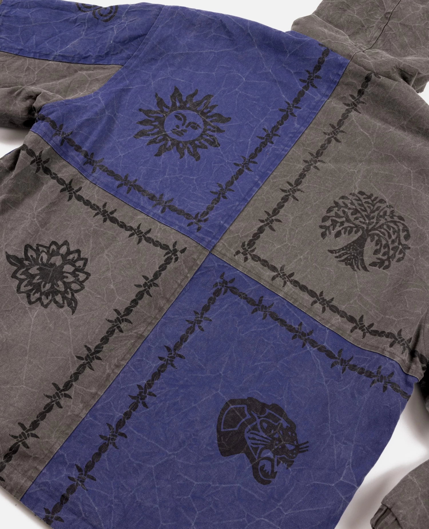 Patta Symbols Zip Hooded Jacket (Raven / Odyssey Gray) 5 Patta Symbols Zip Hooded Jacket (Raven / Odyssey Gray) - Afbeelding 5