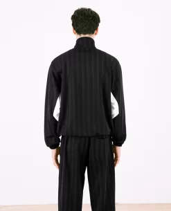 Patta Tricot Stripe Track Top (Black) -Outfit Verkoop POC SS23 TRICOT TT 001 007 scaled