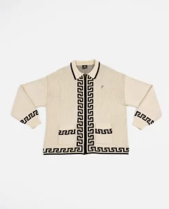Patta Zapotec Knitted Zip Cardigan (Natural)