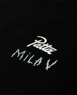Patta Soundsystem X Mila V Cracks T-Shirt + Vinyl (Black) -Outfit Verkoop PSP PSS MILA V CRACKS TS 001 4 scaled
