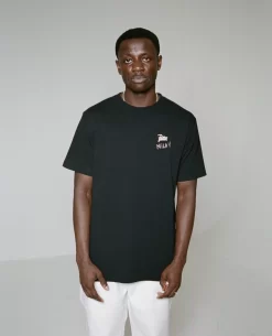 Patta Soundsystem X Mila V Cracks T-Shirt + Vinyl (Black) -Outfit Verkoop PSP PSS MILA V CRACKS TS 001 Model scaled