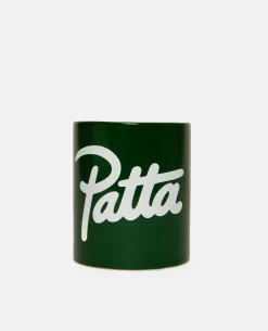 Patta Script Logo Mug (Dark Green/White)