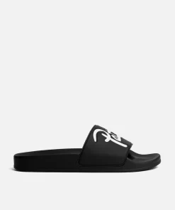 Patta Script Logo Slides (Black)