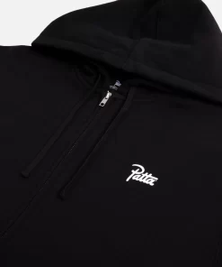 Patta Basic Summer Zip Hooded Sweater (Black) -Outfit Verkoop blackzip scaled