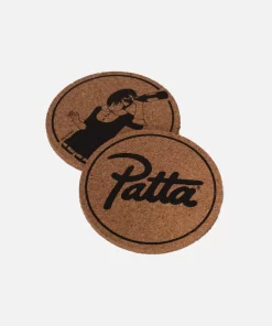 Patta Double Sided Coaster 4-Pack (Natural Cork) -Outfit Verkoop coaster3