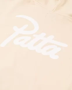 Patta Femme Basic Hooded Sweater (Pearled Ivory) -Outfit Verkoop vanilla hoodie4 scaled