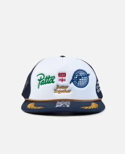 Patta Soundsystem X Apron Crest Trucker Cap (White)