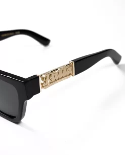 Patta Gold Stamp Sunglasses (Black) -Outfit Verkoop STAMP SUNGLASSES 001 002 scaled